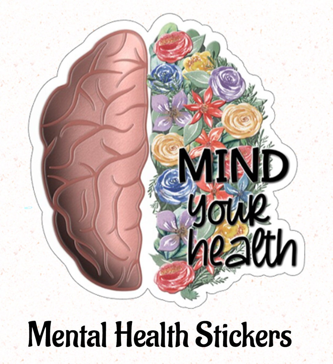 Mind Your Health Decal Sticker, Mental Health Awareness, Stanley Yeti ...