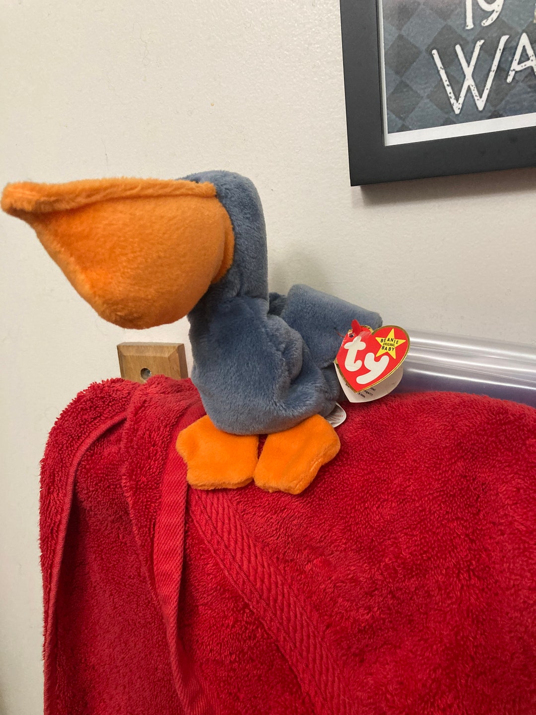 SCOOP THE PELICAN Rare 4107 Beanie Baby Etsy