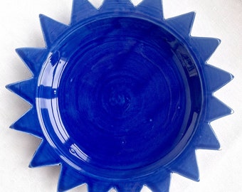 Plato mediano de cerámica SHAMS Azul 20cm