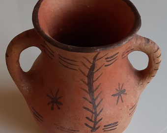 Aardewerk Decoratieve pot 2 in terracotta RIF