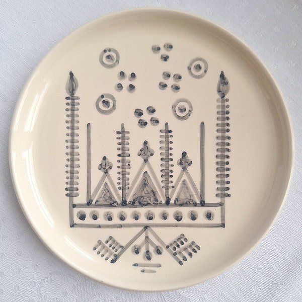 Assiette en céramique TAJ Gris 19cm