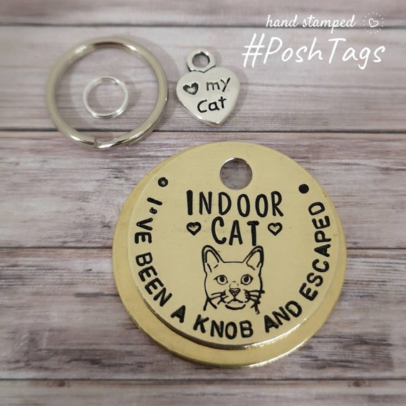 Indoor Cat or Name I've Been a Knob and Escaped - Etsy Indoor Cat or Name I've Been a Knob and Escaped - Etsy