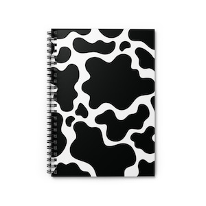 Cow Print| Spiral Notebook - Ruled Line, college rule paper, notebook for home, notebook for school