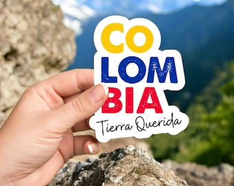 Colombia Tierra Querida Vinyl Sticker, Waterproof Decal