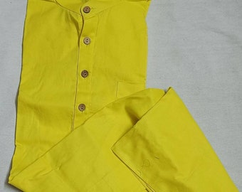Indian men's kurta 100% cotton solid color kurta Partywear kurta long shirt S,M,L,XL - Best Quality !
