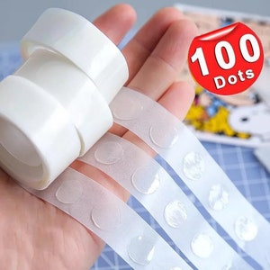 100 Points Balloon Glue Point Stickers Removable Non-marking