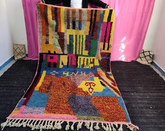 Boujaad Berber Rug: Unique Colorful Moroccan Rug