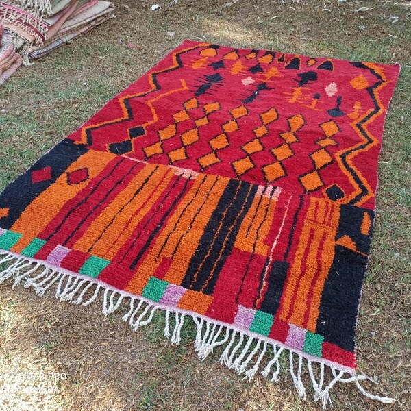 Area berber wool rug, Area boujaad rug,