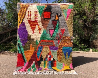 Berber kechart,All size Custom Moroccan boujaad  rug- Berber Wool Rug, Authentic Moroccan Decor-Handmade Wool Custom Carpet