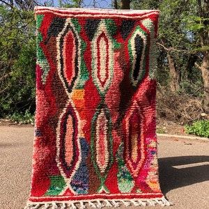 Berber Boujaad Moroccan Rug, Custom Rugs For Living Room, Midcentury Modern Decor,Soft Area Rug, Handmade Home Decor, Morrocan Rug Bohemian