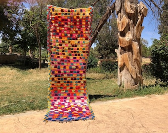 2,6x8,4 runner Azilal Berber Vintage Runner Rug-Hallway Boho Decor, Azilal Carpet-Morrocan Area Rug, Tribal Rug Runner-hallway rug, 83x269cm