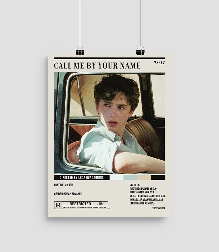 Call Me By Your Name Minimalist Movie Digital Poster Etsy Uk