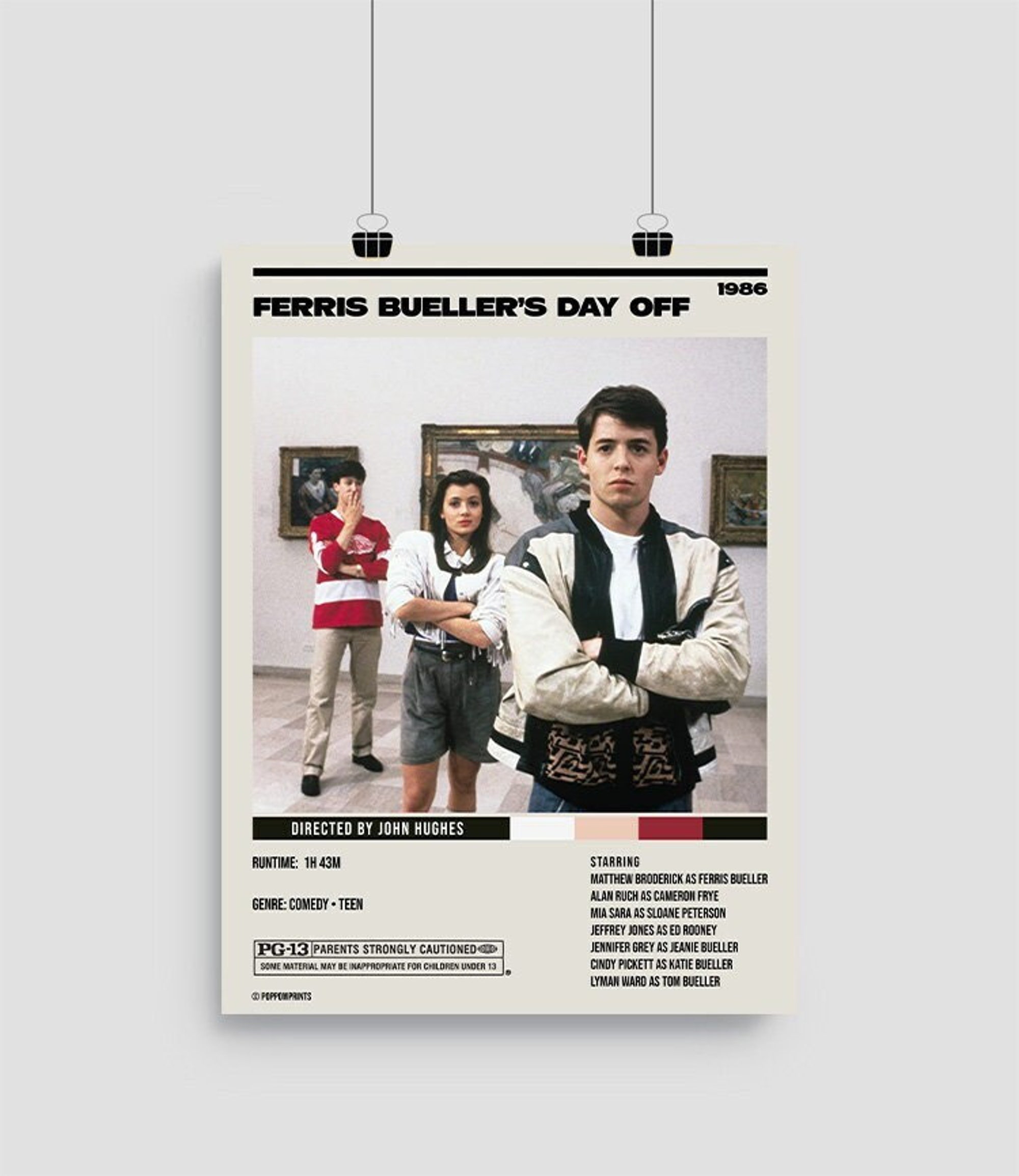 Ferris Bueller's Day Off | Minimalist | Movie | Digital | Poster