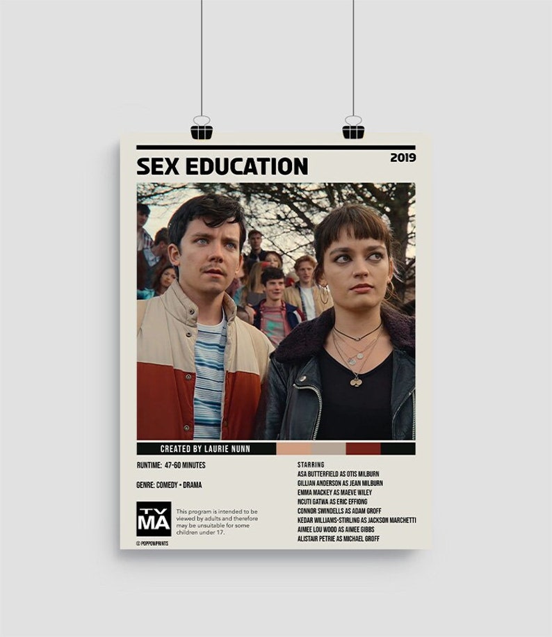 Sex Education Minimalist Tv Show Digital Poster Etsy