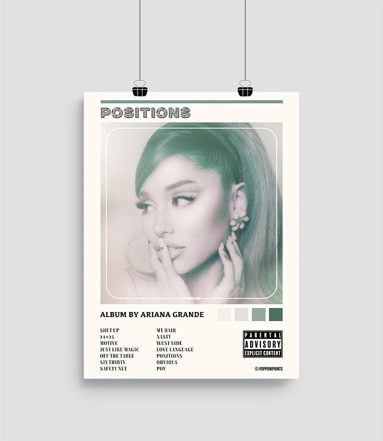 Ariana Grande Positions Album Cover Poster | ubicaciondepersonas.cdmx ...