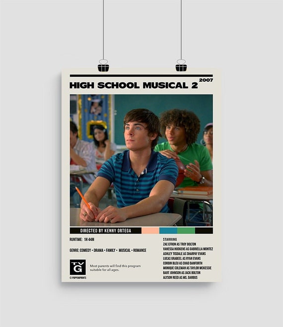 High School Musical 2 Minimalist Movie Digital Poster Etsy High School Musical 2 Minimalist Movie Digital Poster Etsy
