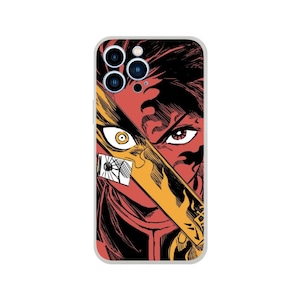 SLAYER/FLAME Flexi Anime Phone Case | Cute Cartoon Pattern | Custom Art Image Cover for iPhone and Samsung | PixelArtCase