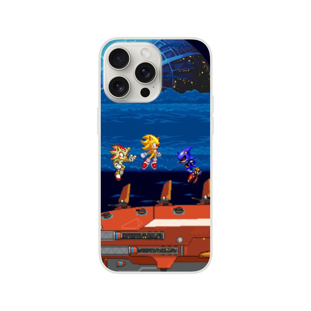 SUPER HEDGEHOGS Vs METAL Retro Inspired Pixel Art Flexi Phone Case ...