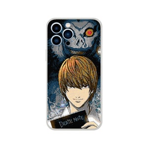 LIGHT NOTEBOOK Inspiriert Pixel Art Flexi Phone Case | Niedliches Cartoon-Muster | Custom Art Image Cover für iPhone und Samsung