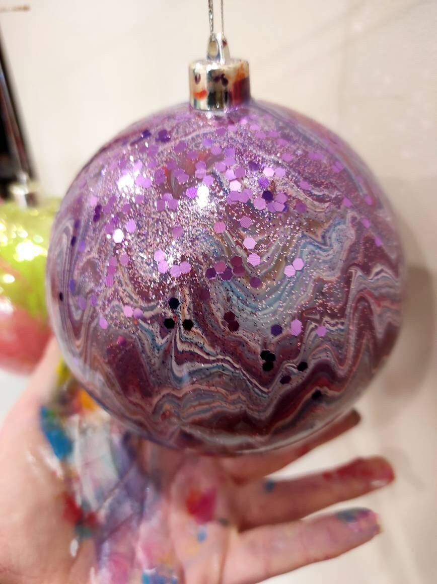 Boule de Noël 12cm Handmade