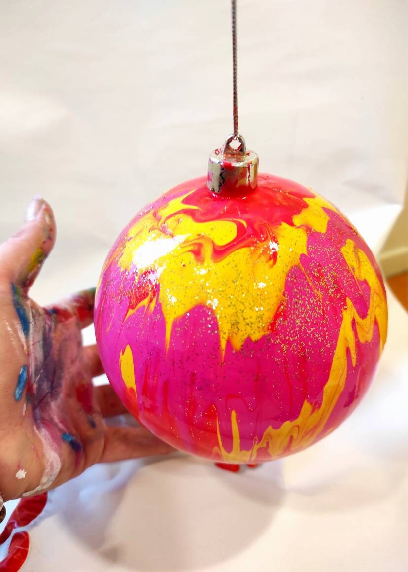 Boule de Noël 12cm Handmade