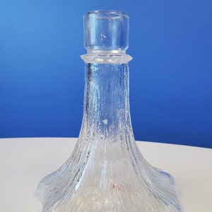 Ribbed Glass Candle holder,  Vessel Glass Craft Grooved Glass Vase, Collectible Glass, Vintage Candle Holder, Antique Candle Holder,