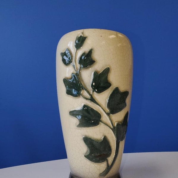 Ivy Footed Vase Planter, Royal Copley pottery, Vintage Royal Copley Ivy Footed Vase Planter, vessel for displaying flowers