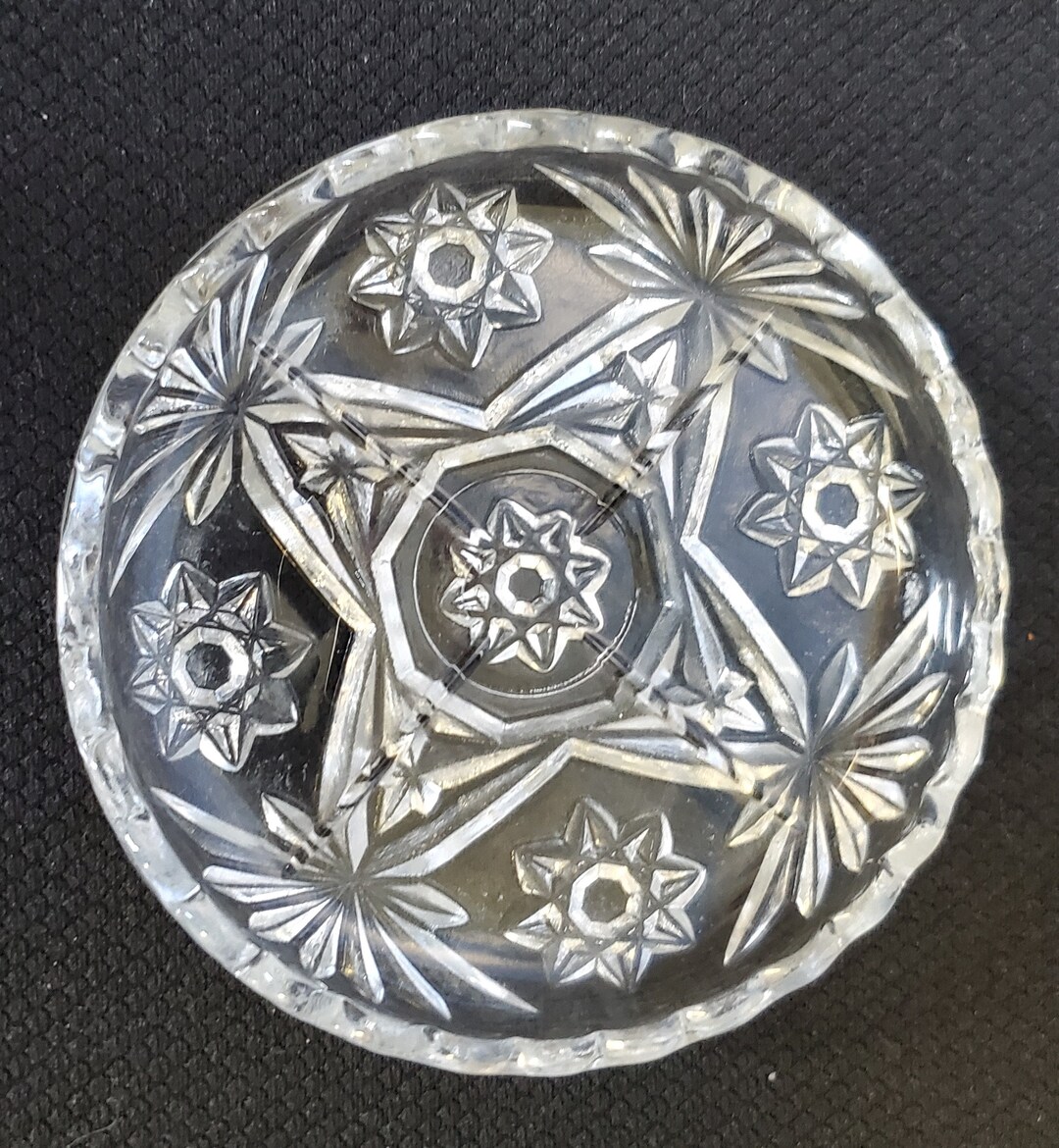 Vintage Glass Coaster by Anchor Hocking, Antique Glass Coaster