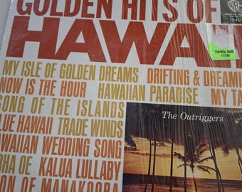 VINTAGE, Vinyl, Record, Album, Golden Hits Of Hawaii,  Warner Bros. Records 1549, My Isle of Golden Dreams,  Drifting and Dreaming,  Now is