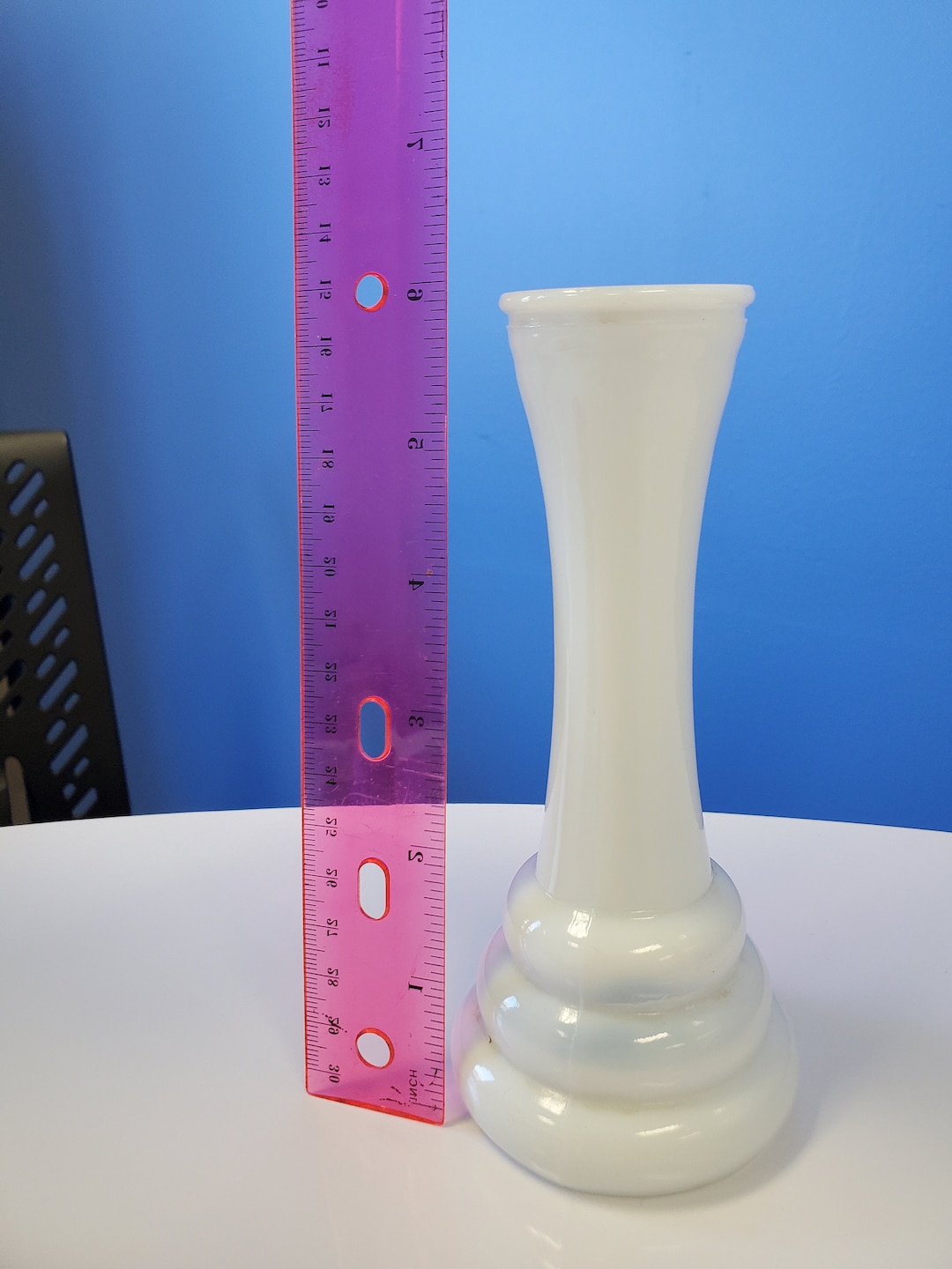 6inch Vintage Randall Milk Glass Bud Vase 7 Mid20th Etsy