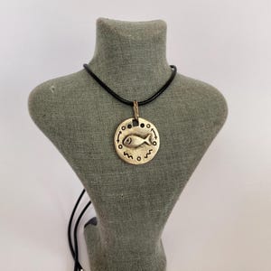 Handmade Silver Fish Pendant Necklace—Tribal Style, Boho Jewelry, Unique Gift