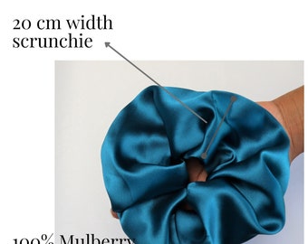 oversized scrunchies|  Silk satin scrunchie| Messy bun scrunchies| silk scrunchie |bridesmaids scrunchies| satin scrunchies for curly hair