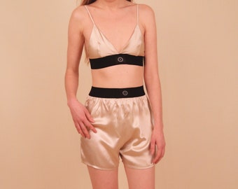 Mulberry Silk Pajama Shorts: Women's Comfy Sleep Boxers