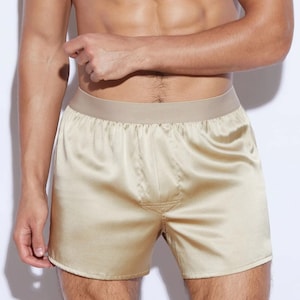 Boxer, personalisierte Boxer, benutzerdefinierte Boxer, Herren Boxer, Shorts Männer, Herren Schlafshorts, Seidensatin, benutzerdefinierte Shorts, Herren Booty Shorts, Pyjama Shorts