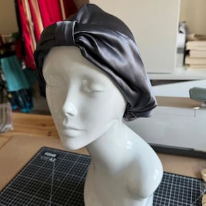 Night Sleeping Cap for Women,Silk sleeping Bonnet Cap,Elastic Bonnet with Head Tie,Sleep Caps,Pure Silk Sleep Cap,Hair Bonnet