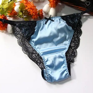 Real Silk Lace Thong,Tanga Knickers,Cheeky Pink Bikini Style Panty, Women&#39;s Lingerie,Satin Hipster Panties for Everyday Wear, Sexy Lingerie
