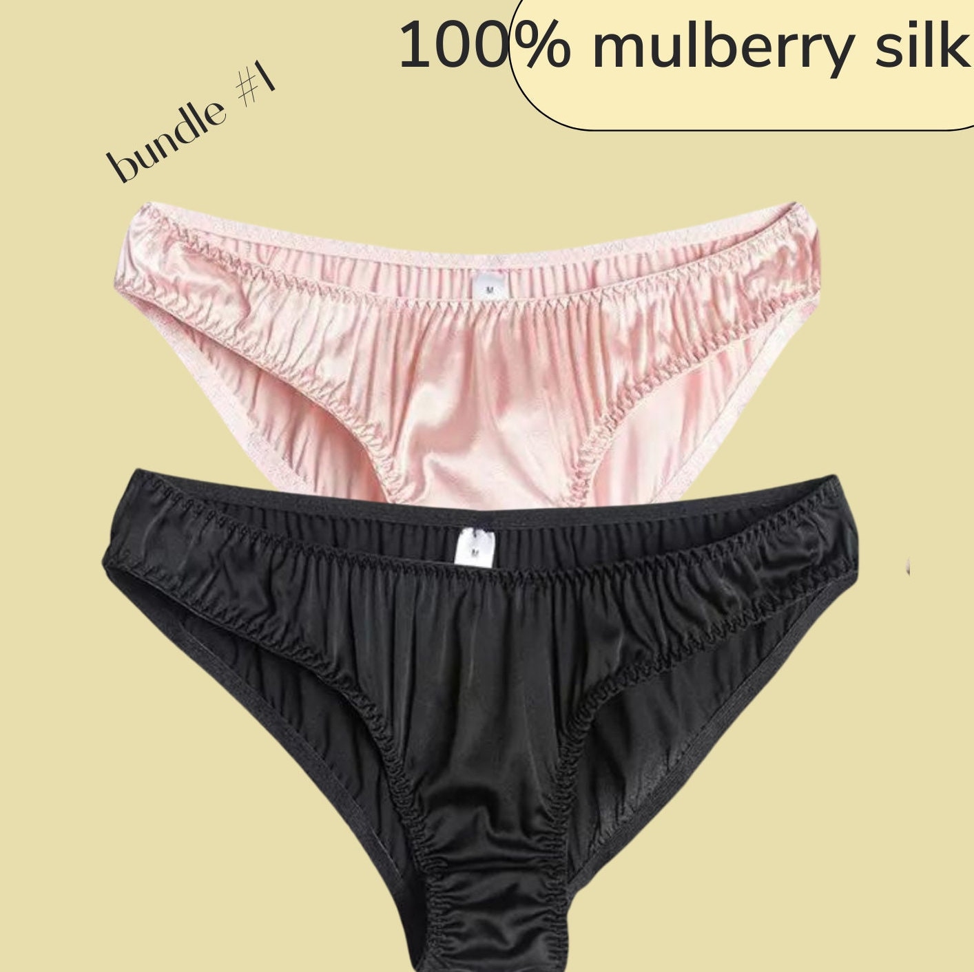 Pure Silk,knickers, Brief Panty,high Rise, Comfortable,soft, in