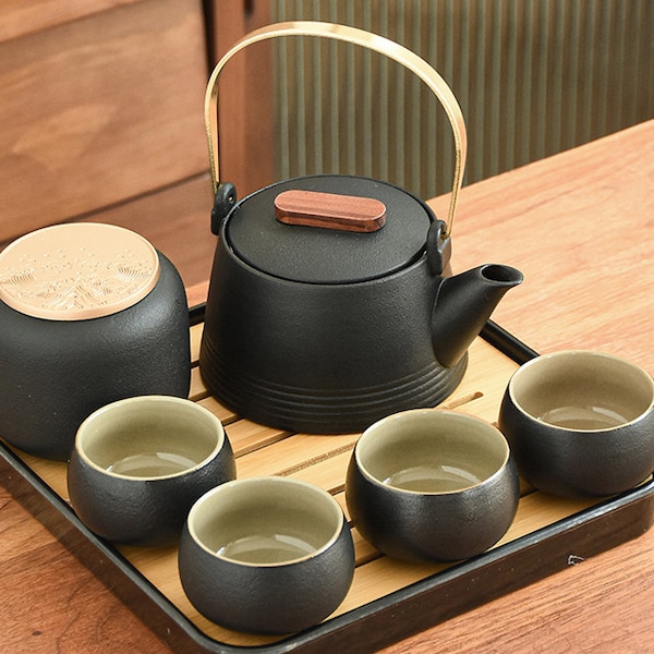Black Tea Set Etsy