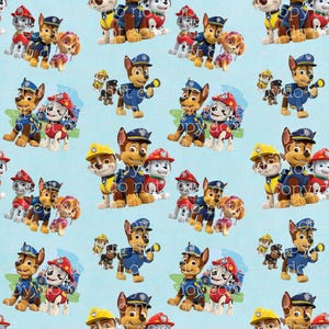 Padrão de Perseguição Animada PNG | Download Digital para Impressão em Tecido, Copos, Scrapbooking, Adesivos