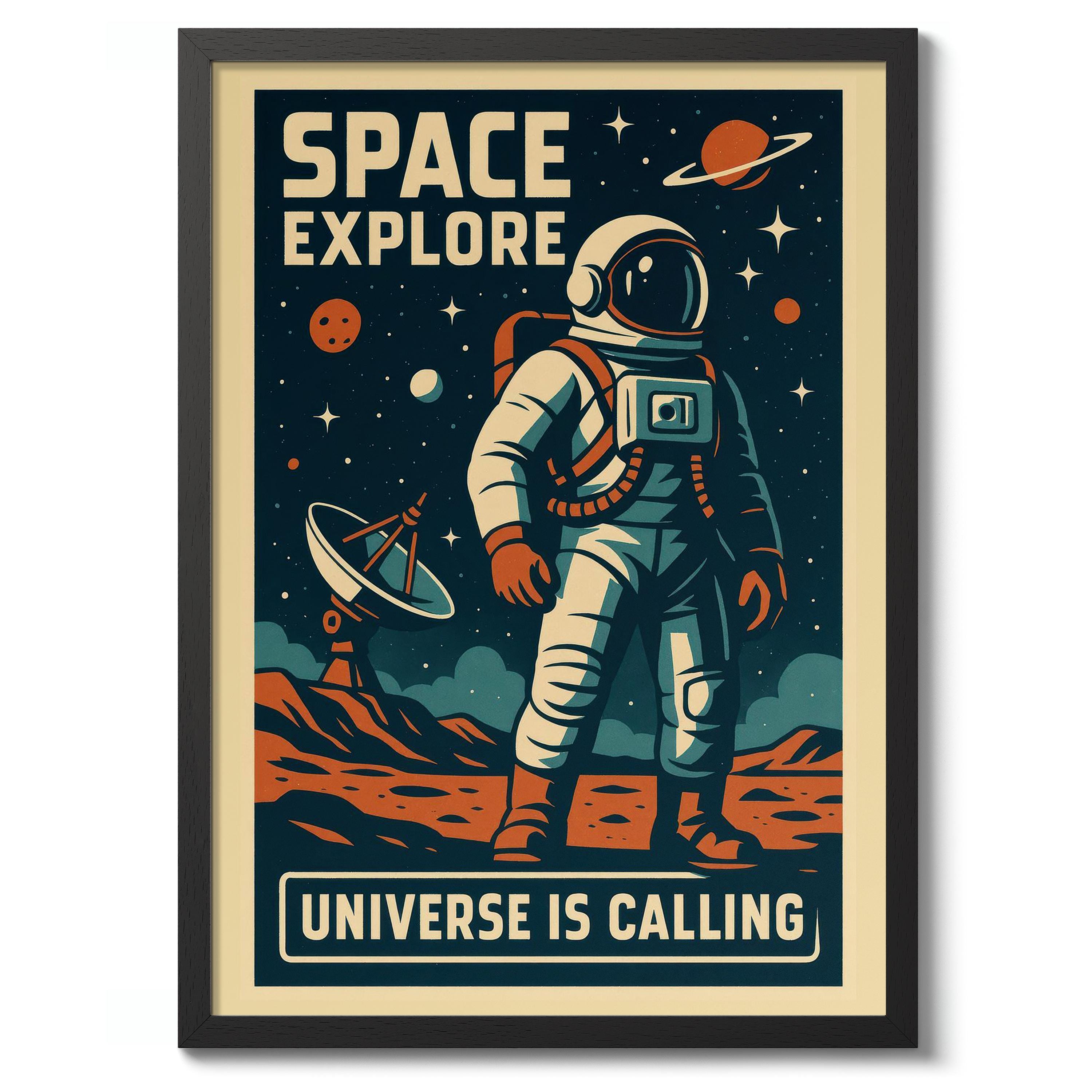 Space Explore Vintage NASA Print, Poster Wall Art Decor, Gift for ...