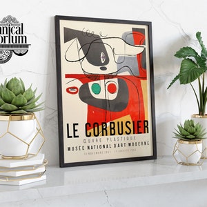 Le Corbusier Print Wall Art, Corbusier Collage Exhibition, Fine Art Poster, Charles Edouard Jeanneret Home Decor A6 A5 A4 A3 A2 A1 Gift Idea