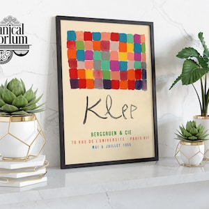 Paul Klee Art Exhibition Print, Vintage Exhibition Fine Art, Picture Painting Poster, Modern Home Decor - A6 A5 A4 A3 A2 A1 Gift Idea