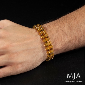 Armband citrien met koperhematiet: spirituele groeisieraden