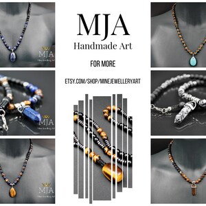 Turquoise & Black Lava Bead Bracelet: Adjustable Macrame Gemstone Bracelet imagem 8