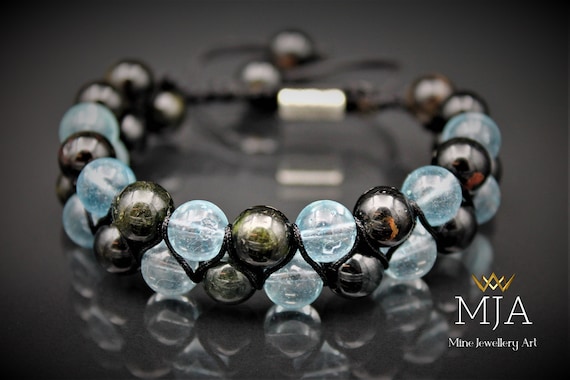 Natural Blue Topaz Faceted Bracelet Crystal Bracelets Bead Stretch Healing  Gemstone Birthday Present 1PCS 7x6mm - AliExpress