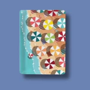 Beach Umbrella Mahjong Tiles Coastal Summer Mahjong Set With Traditional Chinese Tile Fronts