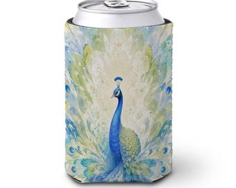 Peacock Mahjong Neoprene Can Koozie