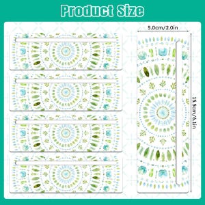 Watercolor Botanical Mahjong Set of 4 Acrylic American Mahjong Line Readers