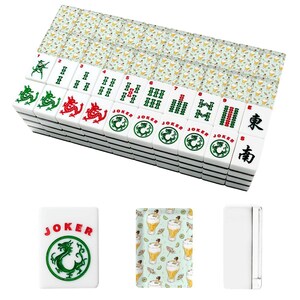 Beer Citrus Mahjong Tiles Summer Drink Mahjong Set With Traditional Chinese Tile Fronts image 3