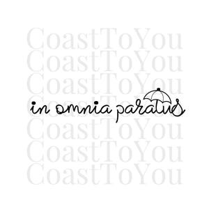 in omnia paratus SVG / PNG / JPG